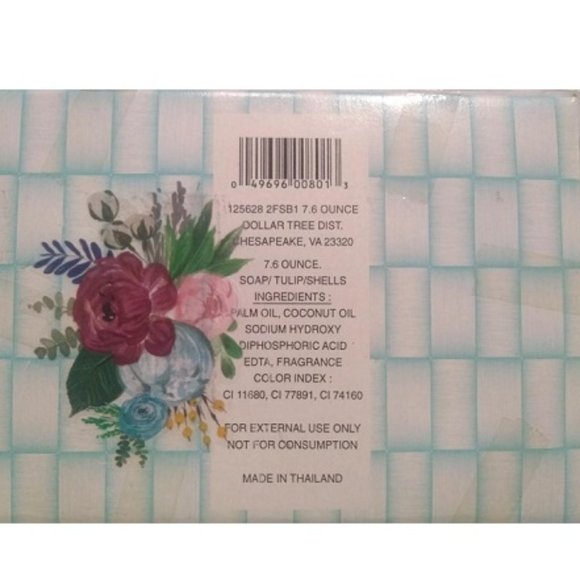 Moroccan Rose Scented Soap Petals - 20 Pieces & Tulip/Shells Soap in Teal Color - Picture 6 of 6